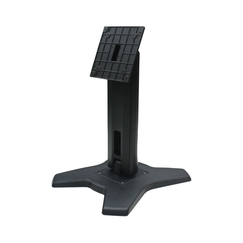 ARES-2425X is a desk stand compatib with 75x75 mm / 100x100 mm VESA patterns. It can tilt -2° (down) ~ +180° (up) and screens up to 27"